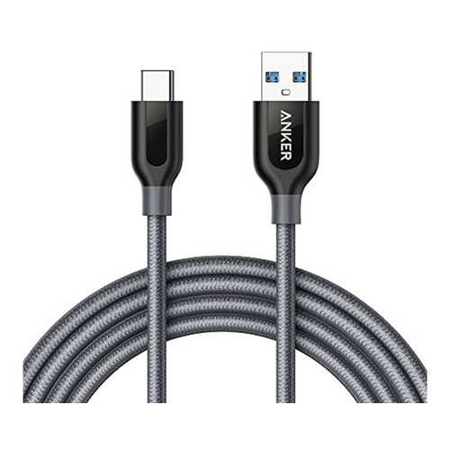 Кабель Anker Powerline Type-C 0,9м Grey (A8168HA1) в Евросеть