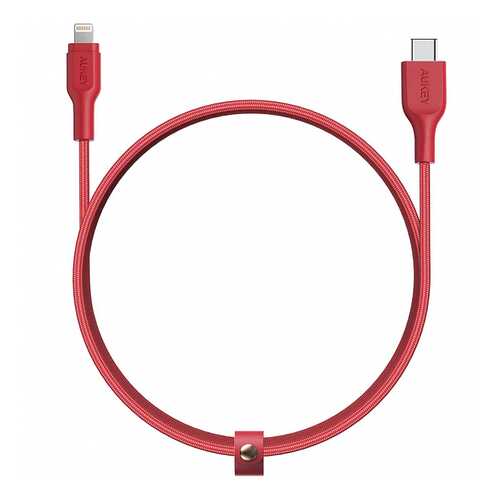 Кабель Aukey Braided Nylon USB-C to Lightning 2m Red (CB-CL2) в Евросеть