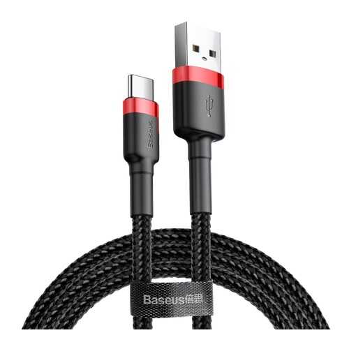 Кабель Baseus Cafule USB - Type-C 2А 3м Black/Red (CATKLF-U91) в Евросеть