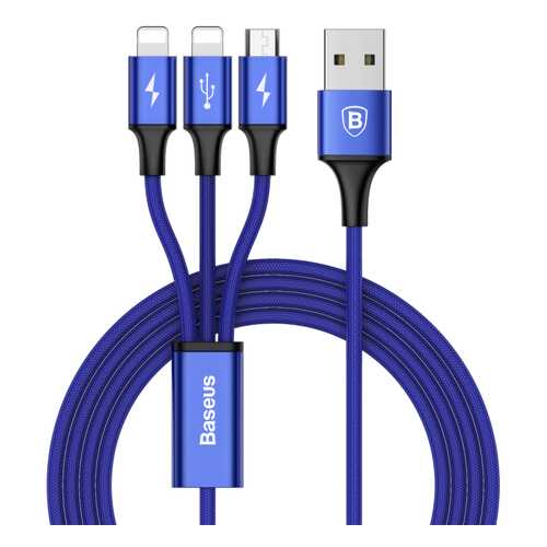 Кабель Baseus Rapid Lightning 1.2m Blue в Евросеть