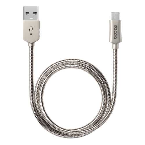 Кабель Deppa 72273 microUSB 1м Silver в Евросеть