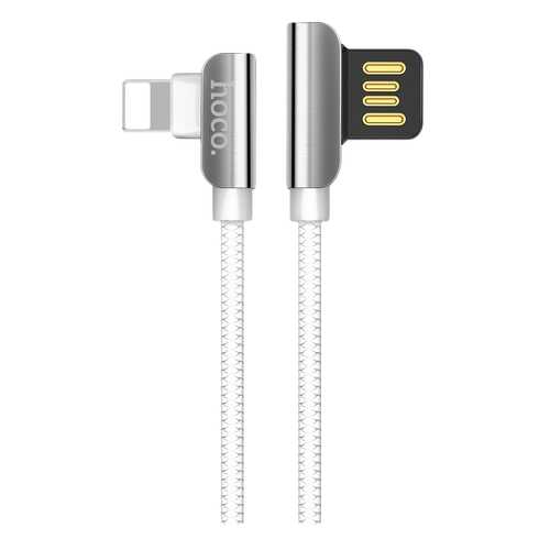 Кабель Hoco U42 Exquisite steel Lightning 1,2м White/Silver в Евросеть