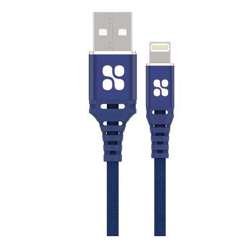 Кабель Promate NerveLink-i2 Lightning MFI (2m) Blue в Евросеть