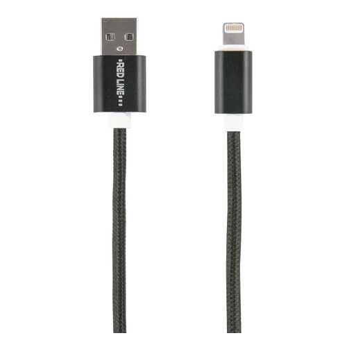 Кабель Red Line USB - 8-pin neylon, Black в Евросеть