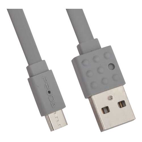 Кабель Remax microUSB 1м Grey в Евросеть