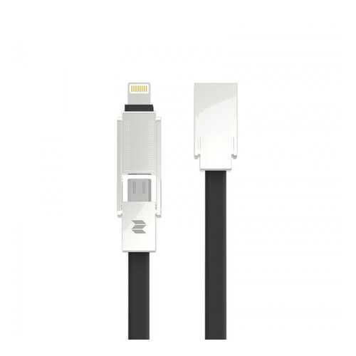 Кабель ROCK M7 Metal Lightning/microUSB 1м Black в Евросеть