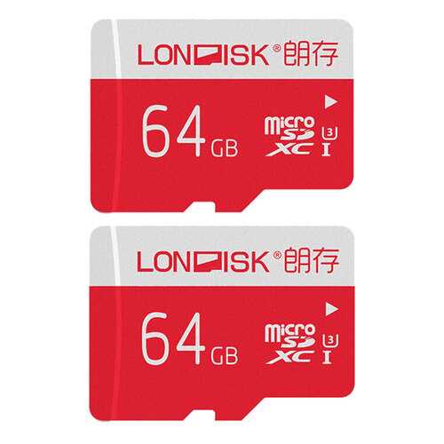 Карта памяти Londisk Extreme microSDHC UHS-I Class 10 U3 64GB 2шт в Евросеть