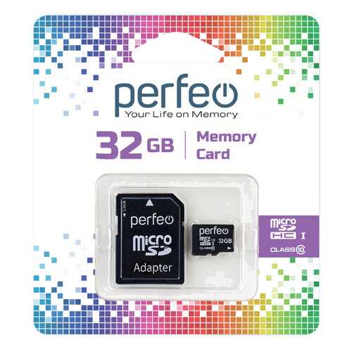 Карта памяти Perfeo microSD 32GB High-Capacity (Class 10) в Евросеть