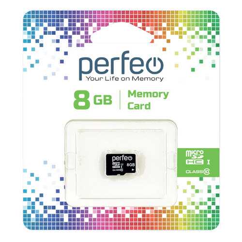 Карта памяти Perfeo microSD 8GB High-Capacity (Class 10) без адаптера в Евросеть