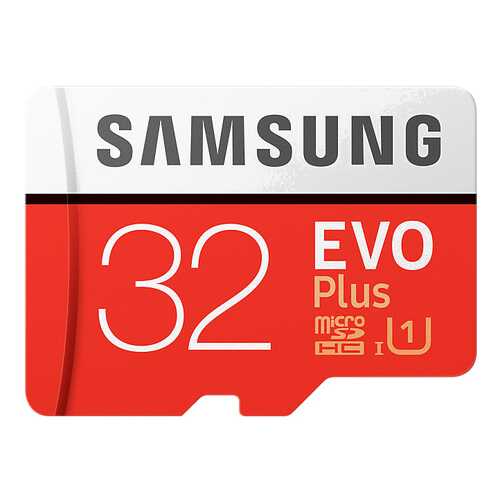 Карта памяти Samsung Micro SDHC EVO Plus MB-MC32GA/RU 32GB в Евросеть