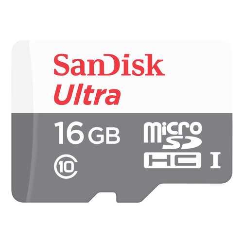 Карта памяти SanDisk Micro SDHC Ultra SDSQUNS-016G-GN3MA 16GB в Евросеть