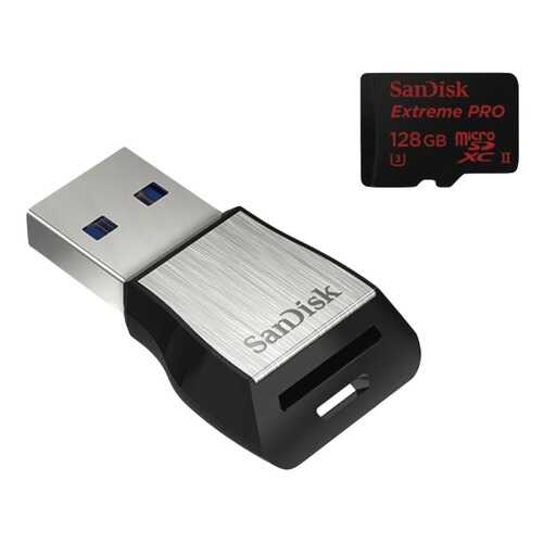 Карта памяти SanDisk Micro SDXC Extreme Pro SDSQXPJ-128G-GN6M3 128GB в Евросеть