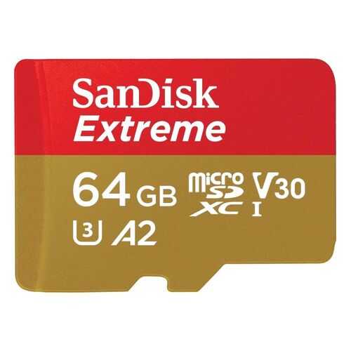 Карта памяти SanDisk Micro SDXC Extreme SDSQXVF-064G-GN6MA 64GB в Евросеть