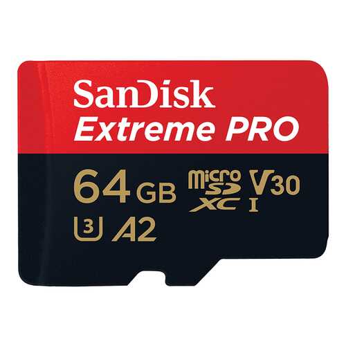 Карта памяти SanDisk SDXC Extreme Pro SDSQXCY-064G-GN6MA 64GB в Евросеть