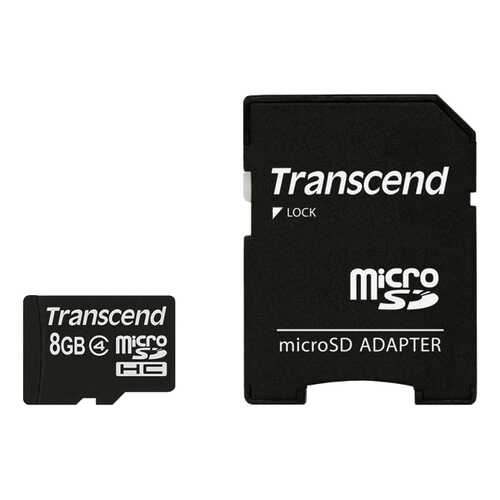 Карта памяти Transcend Micro SDHC TS8GUSDHC4 8GB в Евросеть