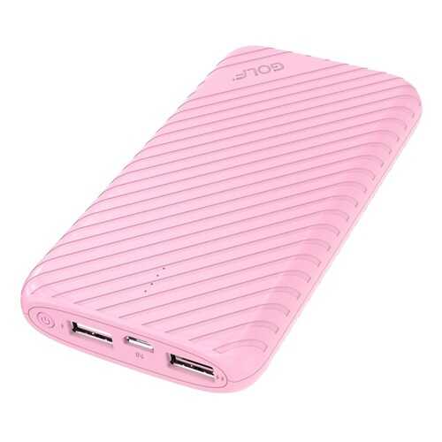 Внешний аккумулятор Golf G17 Powerbank 8000 mAh Pink в Евросеть