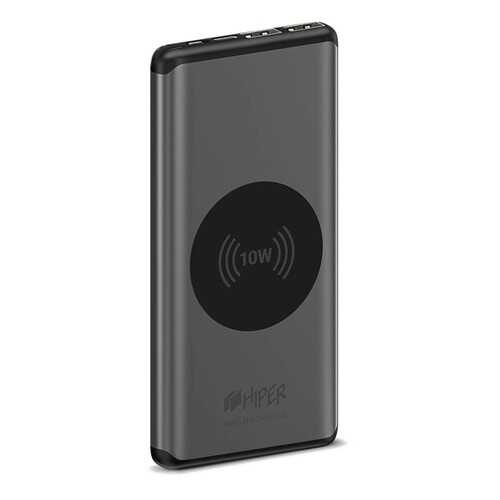 Внешний аккумулятор HIPER NANO X 10000 mAh серый, с беспроводной зарядкой в Евросеть