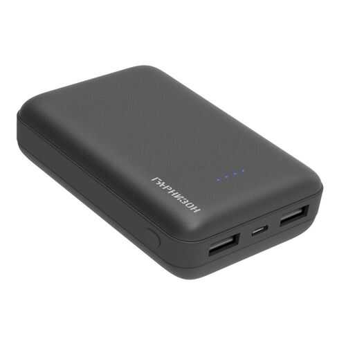 Внешний аккумулятор powerbank Гарнизон GPB120 10000 мА-ч, 2USB, 2.1A черный в Евросеть