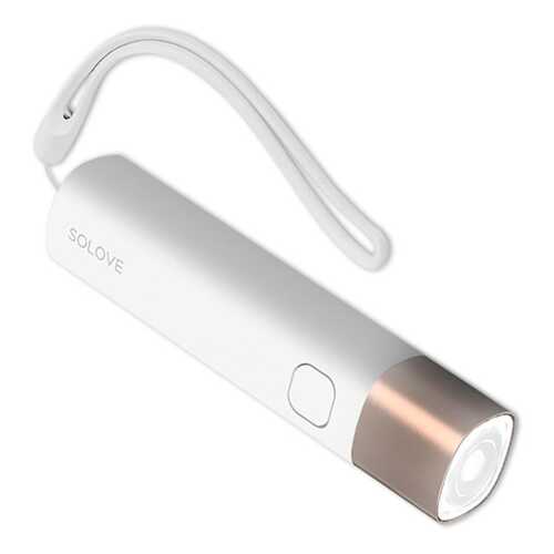 Внешний аккумулятор SOLOVE X3s Portable Flashlight Power Bank White в Евросеть