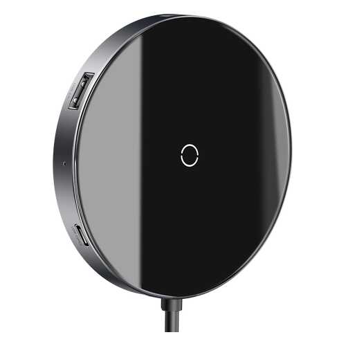 Беспроводное зарядное устройство Baseus Circular Mirror Wireless Charger Deep Gray в Евросеть