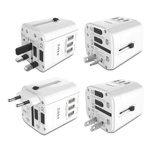 Сетевая зарядка Zikko Worldwide Travel Adaptor BST-622 (White) в Евросеть