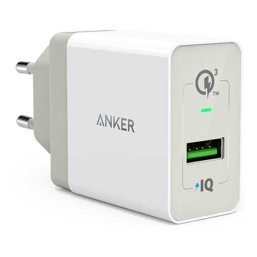 Сетевое зарядное устройство Anker PowerPort+ QC3.0 1 USB 3A White в Евросеть