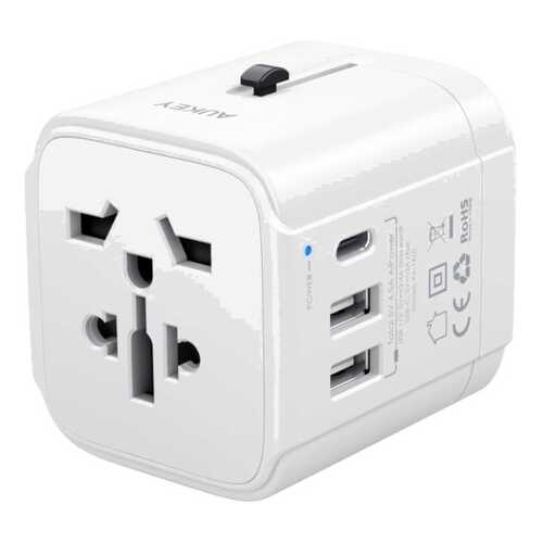 Сетевое зарядное устройство Aukey Universal Travel Adapter PA-TA01 White в Евросеть