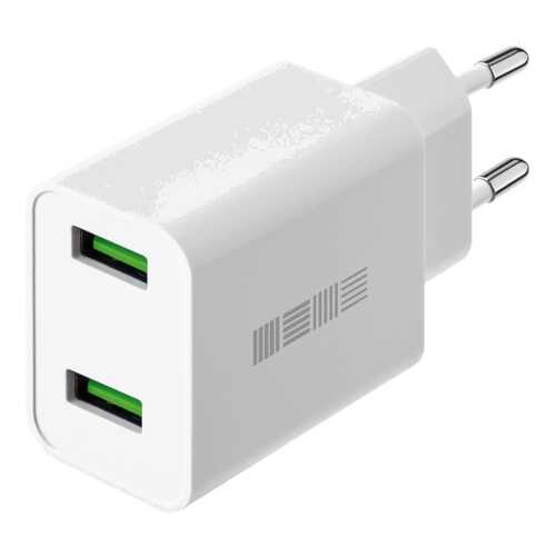 Сетевое зарядное устройство InterStep New RT:2*USB(30W) 2.4A QuickCharge3.0, Alu Silver в Евросеть