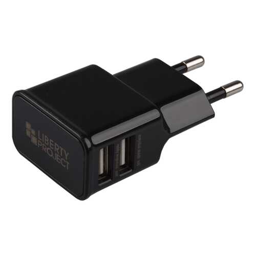 Сетевое зарядное устройство Liberty Project 2 USB 2,1А Black в Евросеть