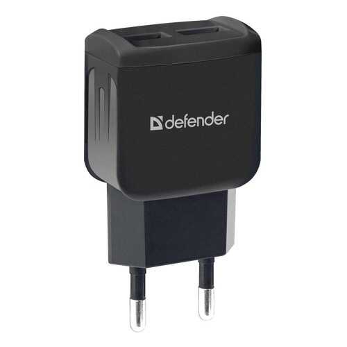 Сетевой адаптер питания Defender EPA-13 зарядка 2.1А 2 USB-порта чёрный в Евросеть