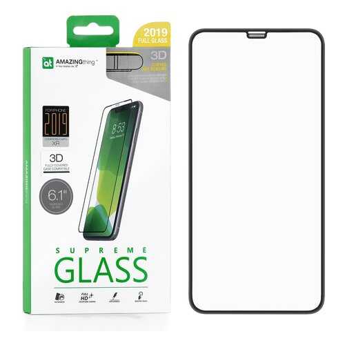 Защитное стекло AMAZINGthing SupremeGlass Hot Bending 3D Black 0.3mm для Apple iPhone XR в Евросеть