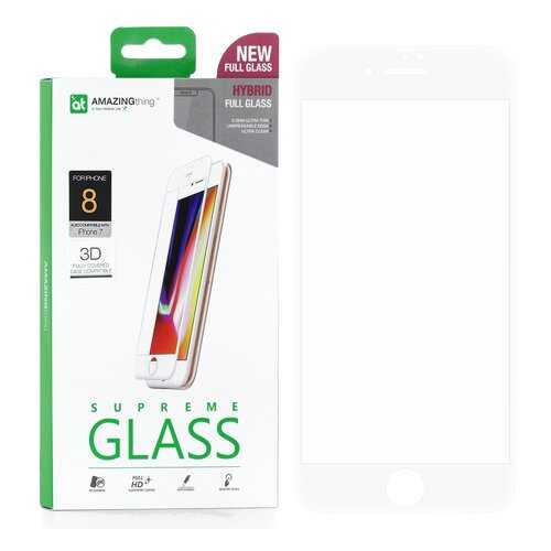 Защитное стекло AMAZINGthing SupremeGlass Hybrid 3D White 0.2mm для Apple iPhone 7 в Евросеть