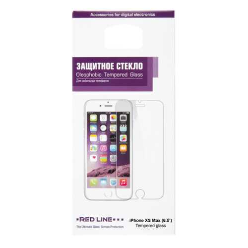 Защитное стекло для смартфона Red Line для iPhone XS Max (6.5''), tempered glass в Евросеть