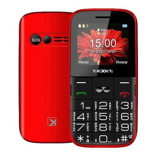 Мобильный телефон teXet TM-B227 Red в Евросеть