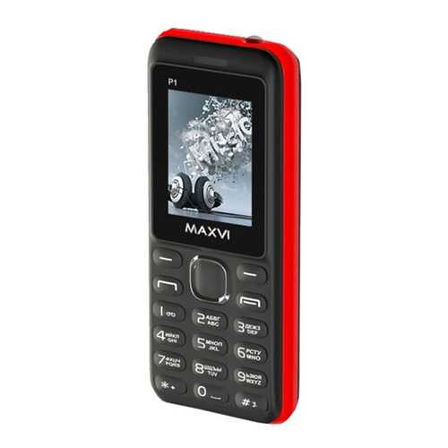 Мобильный телефон Maxvi P1 (2 SIM) Black/Red в Евросеть