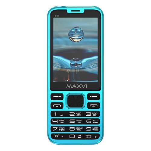 Мобильный телефон Maxvi X10 Aqua Blue в Евросеть