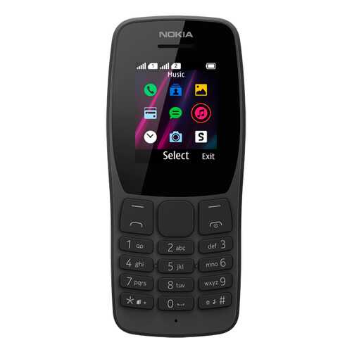 Мобильный телефон Nokia 110DS ТА-1192 Black в Евросеть