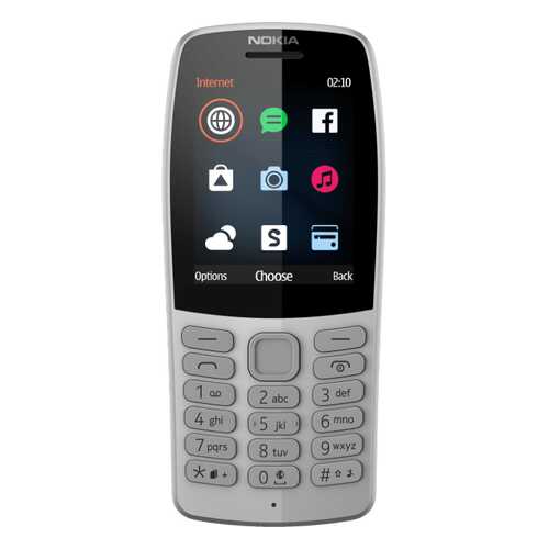 Мобильный телефон Nokia 210 Dual Sim Grey в Евросеть