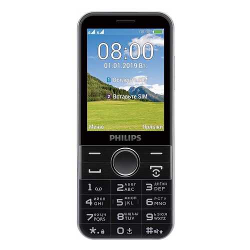 Мобильный телефон Philips Xenium E580 Black в Евросеть