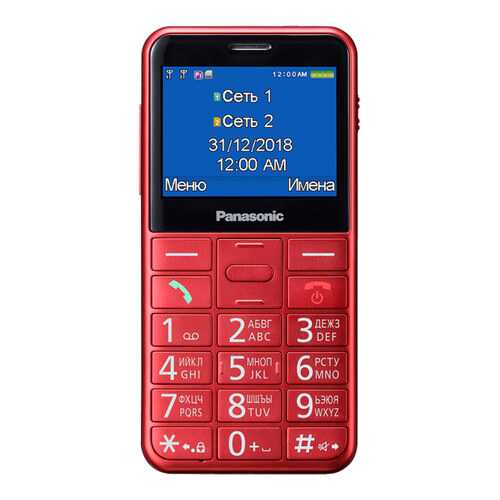 Мобильный телефон Panasonic KX-TU150 Red в Евросеть