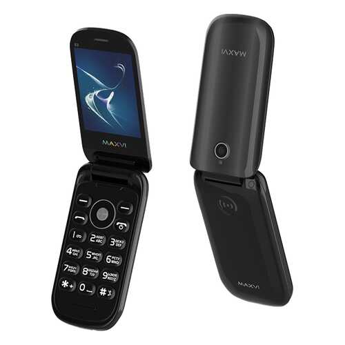 Мобильный телефон Maxvi E3 Radiance Black в Евросеть