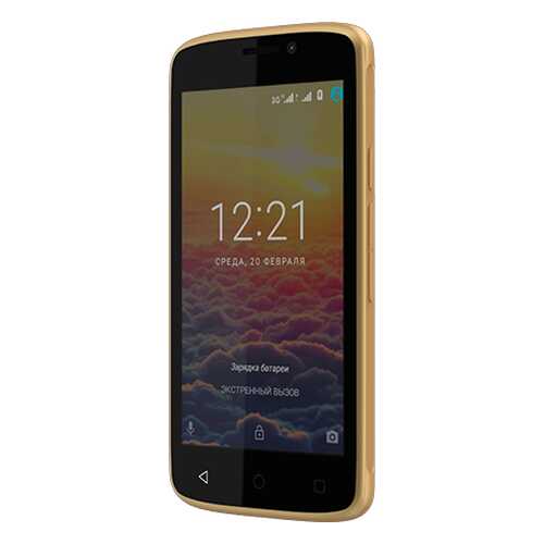 Смартфон Maxvi MS401 Sunrise Duos Gold в Евросеть