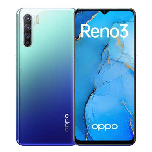 Смартфон Oppo Reno3 Auroral Blue (CPH2043) в Евросеть