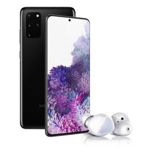 Смартфон Samsung Galaxy S20+ 128Gb Black + Наушники Samsung Galaxy Buds+ White в Евросеть