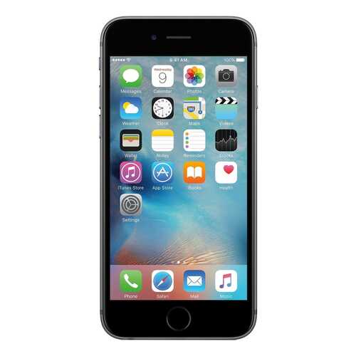 Смартфон Apple iPhone 6s 64Gb Space Gray (FKQN2RU/A) восстановленный в Евросеть